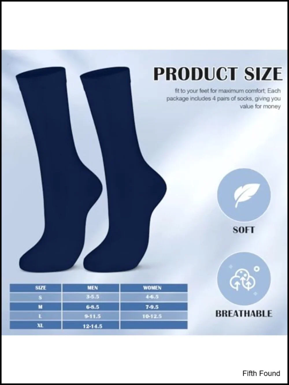 4 Pairs Silk Liner Hiking Socks, Moisture Wicking, Seamless, Men's